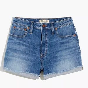 Madewell Curvy High-Rise Denim Shorts